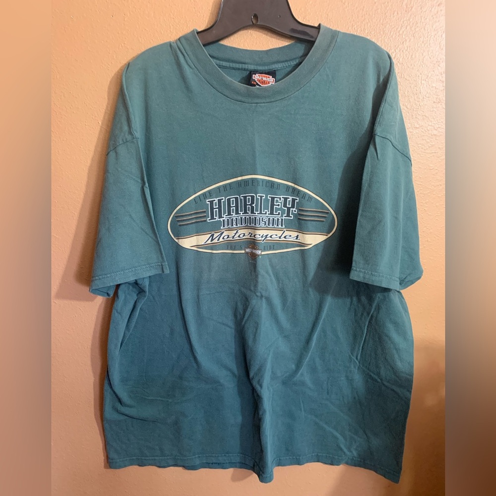 Harley Davidson Las Vegas Teal T-Shirt - 2XL